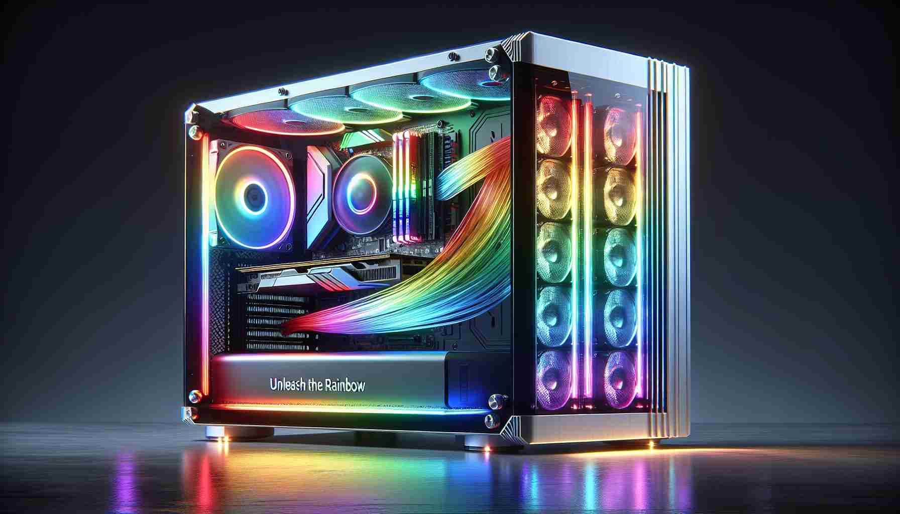 Unleash the Rainbow: The Stunning New Gaming PC is Here!